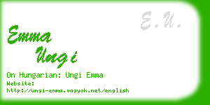 emma ungi business card